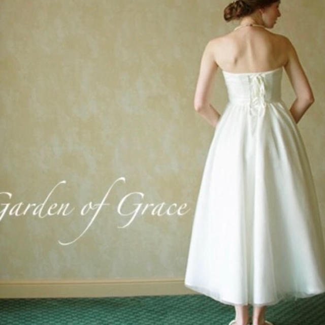 Aラインアンクル丈ドレス☆Garden of grace☆ガーデンオブグレイスの