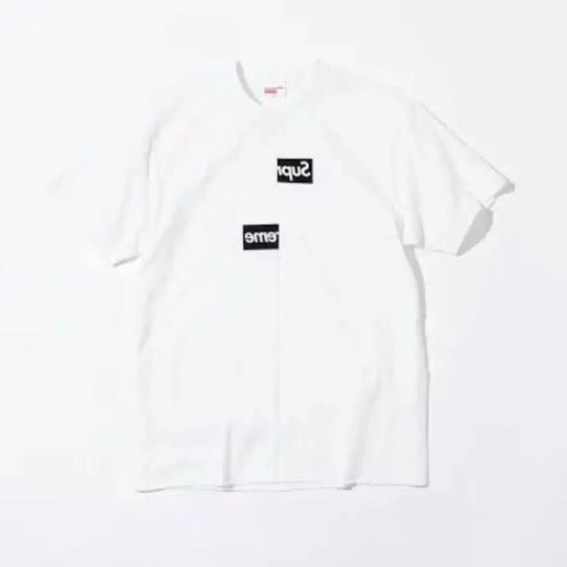 WhiteSIZEsupreme ギャルソン ボックスロゴ Tシャツ M 即購入可