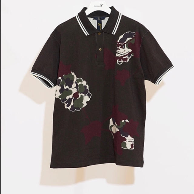 Yohji Yamamoto(ヨウジヤマモト)の新品 STUDIOUS×FRED PERRY×Ground Y コラボポロシャツ メンズのトップス(ポロシャツ)の商品写真