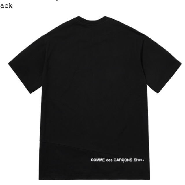 M 黒 Supreme コムデギャルソン BOX tee ギャルソン tシャツ