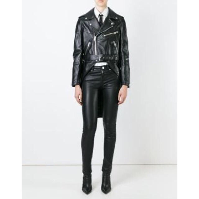 Saint Laurent(サンローラン)のサンローラン SAINT LAURENT レザーライダース ジャケット レディースのジャケット/アウター(ライダースジャケット)の商品写真