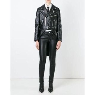 サンローラン(Saint Laurent)のサンローラン SAINT LAURENT レザーライダース ジャケット(ライダースジャケット)