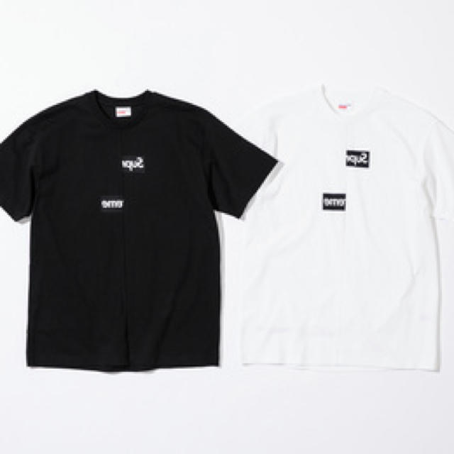 白 Supreme Comme Des Garcons BoxLogo Tシャツ