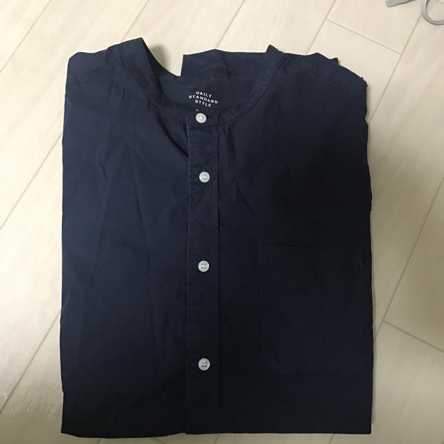 RAGEBLUE(レイジブルー)のレイジブルー バンドカラーシャツ 紺 メンズのトップス(シャツ)の商品写真