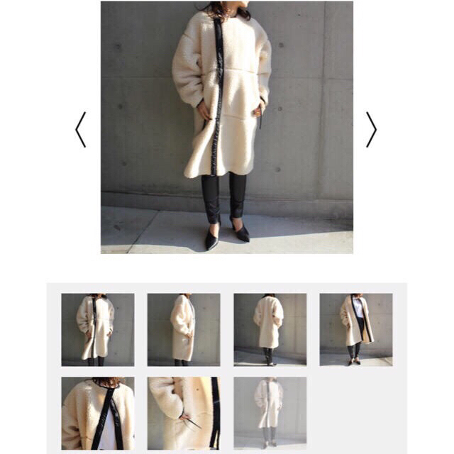 最終です!【新品未使用】HYKE ボア COAT サイズ1 白 完売 1