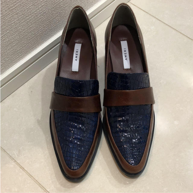 レディース【専用】ameri【LEATHER CROCO LOAFER】ローファー M