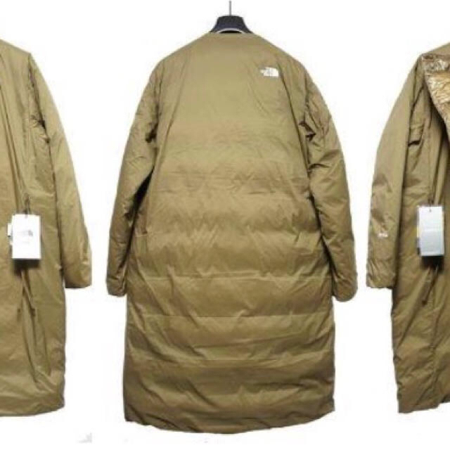 HYKE(ハイク)のHYKE X NORTH FACE ライトダウンコート ブラウン M 新品 レディースのジャケット/アウター(ロングコート)の商品写真