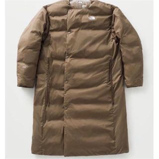 ハイク(HYKE)のHYKE X NORTH FACE ライトダウンコート ブラウン M 新品(ロングコート)