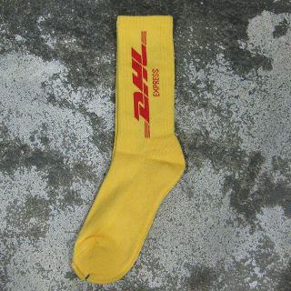 【送料無料】 DHL ロゴ ソックス ジャンティン着 イエロー 黄色(ソックス)