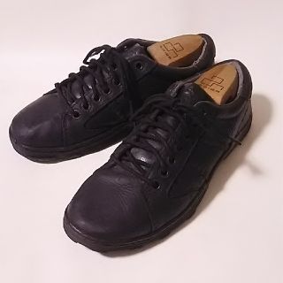 ドクターマーチン(Dr.Martens)の希少限定デザイン!ドクターマーチン高級牛革レザースニーカー黒ビンテージ(スニーカー)