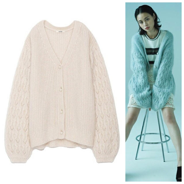 ♡新品♡ snidel パールモヘアミドルカーディガン AFA3oJbNzA - www