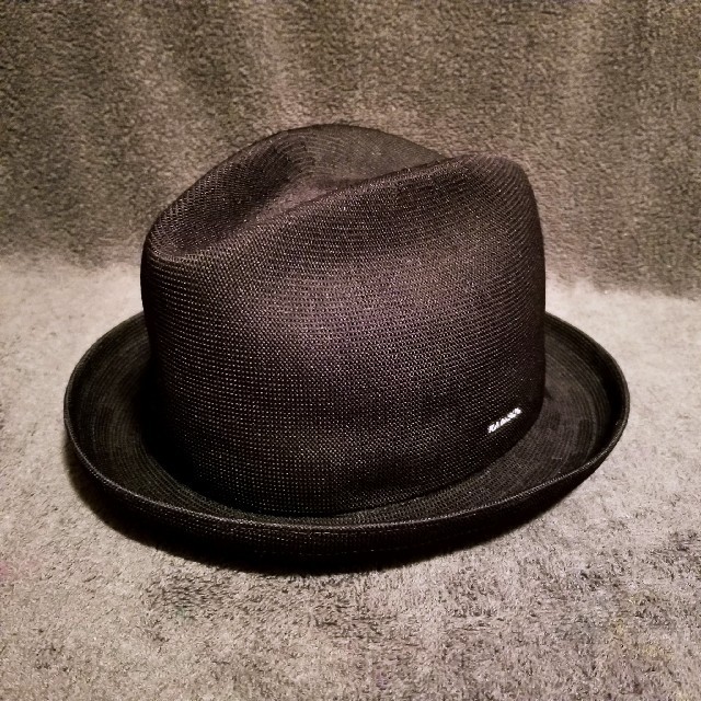 KANGOL　中折れハット　メッシュ素材　Black　Lサイズ