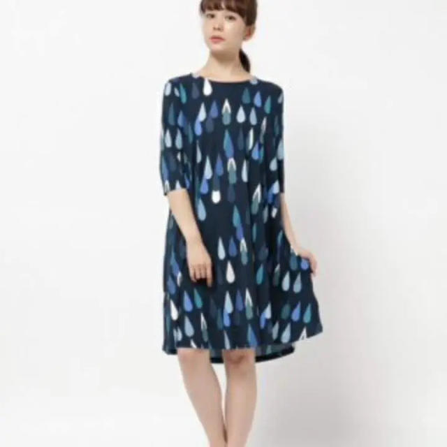 Sカラーmarimekko(マリメッコ)アジア限定『DROP』PISAROI柄ワンピース