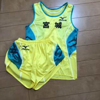 アシックス(asics)の陸上  駅伝 ユニフォーム 女子 上下セット 非売品 (陸上競技)