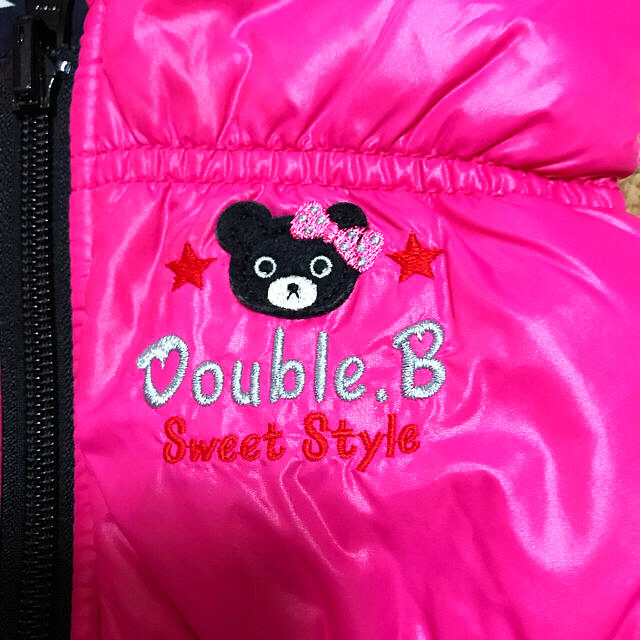 DOUBLE.B(ダブルビー)のダブルビー ダウンベスト90 キッズ/ベビー/マタニティのキッズ服女の子用(90cm~)(ジャケット/上着)の商品写真