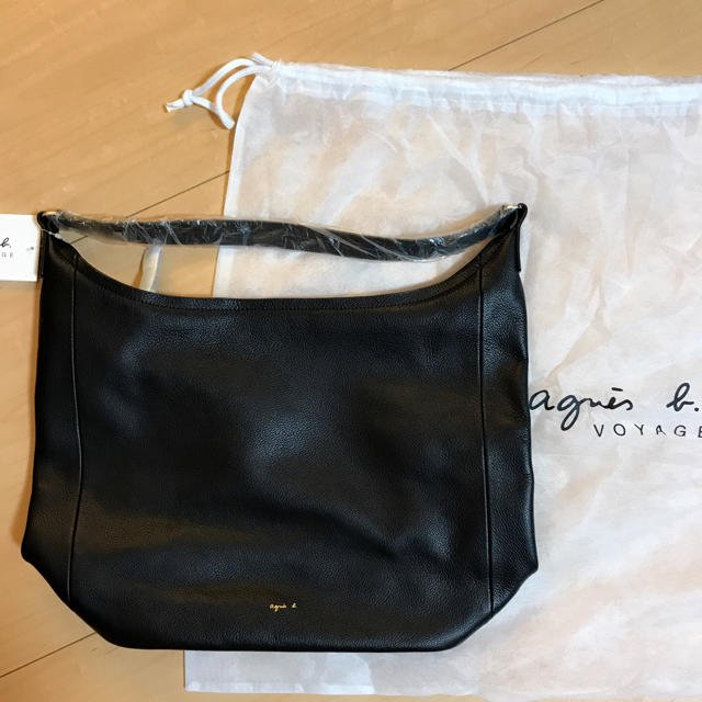 agnes b.(アニエスベー)のアニエス・ベー  bag 牛革 black レディースのバッグ(トートバッグ)の商品写真
