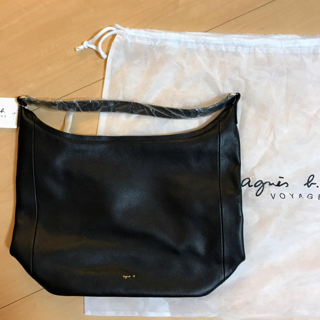 アニエス・ベー bag 牛革 blackのサムネイル