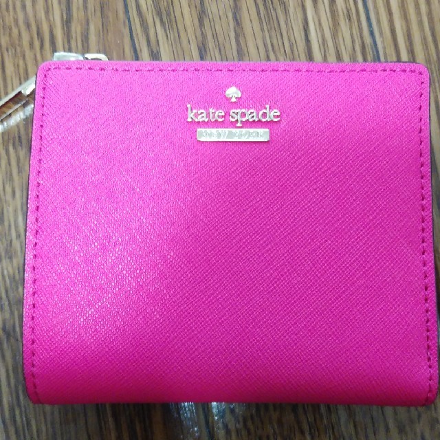 kate spade　ピンク　財布　折りたたみ