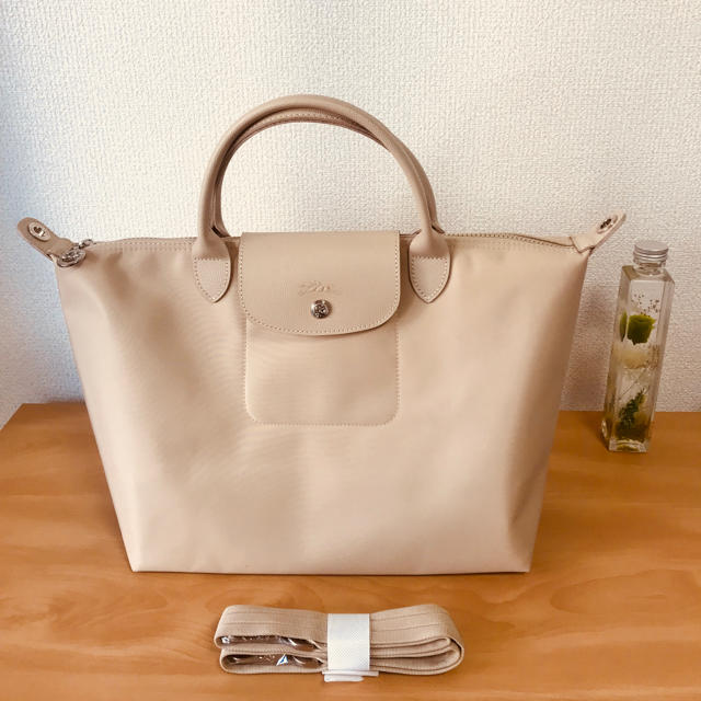 LONGCHAMP LE PLIAGE ベージュ　M