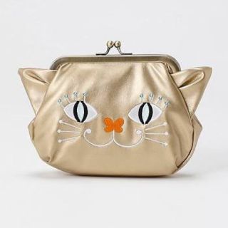 アナスイ(ANNA SUI)のANNA SUI 猫　がま口 ポーチ【新品未使用】(ポーチ)