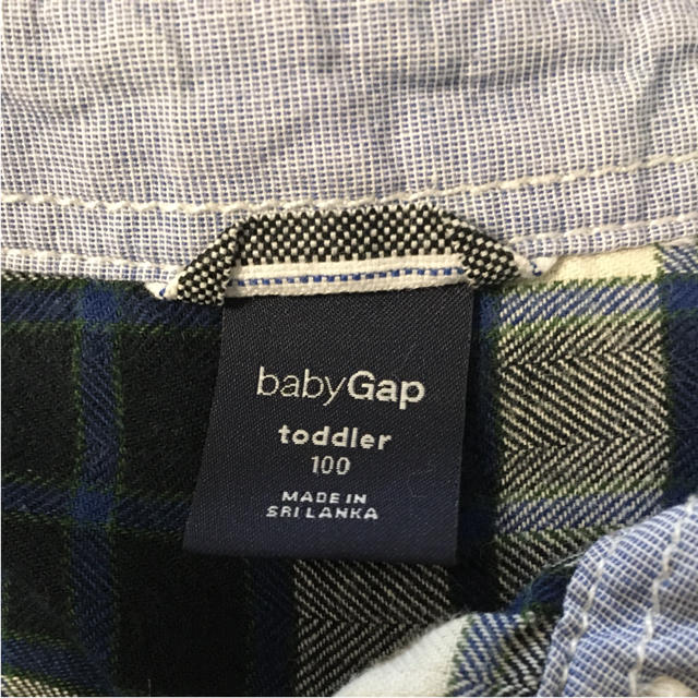 babyGAP(ベビーギャップ)のbaby  gapのチェックシャツ キッズ/ベビー/マタニティのキッズ服男の子用(90cm~)(ブラウス)の商品写真