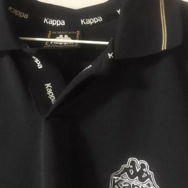 Kappa(カッパ)のKAPPA ブラック ポロシャツ メンズのトップス(ポロシャツ)の商品写真