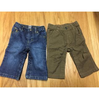 ベビーギャップ(babyGAP)のGAP 60 パンツ 美品 2枚セット(パンツ)