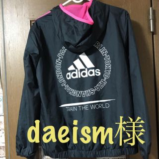 アディダス(adidas)の★アディダス★ブラックピンク色シャカシャカメッシュ(ブルゾン)