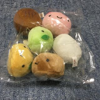 温泉まんじゅうくんマスコットキーチェーン全6種(キャラクターグッズ)