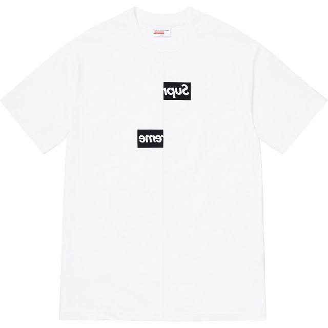 MカラーSupreme Split Box Logo Tee 白 M