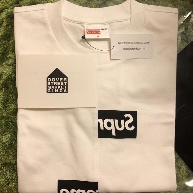 Tシャツ/カットソー(半袖/袖なし)Supreme×CDG T-shirt 白 M