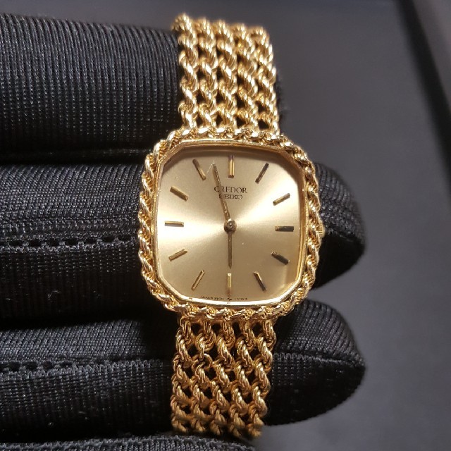 Grand Seiko(グランドセイコー)のmama2141様専用セイコークレドール18金無垢レディースヴィンテージウォッチ レディースのファッション小物(腕時計)の商品写真