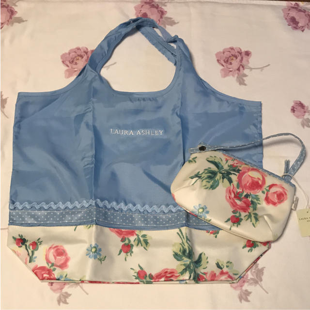 LAURA ASHLEY(ローラアシュレイ)のローラアシュレイ マイバッグ Lサイズ レディースのバッグ(エコバッグ)の商品写真