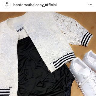 バーニーズニューヨーク(BARNEYS NEW YORK)の新品♡borders at balcony レースブルゾン(ノーカラージャケット)