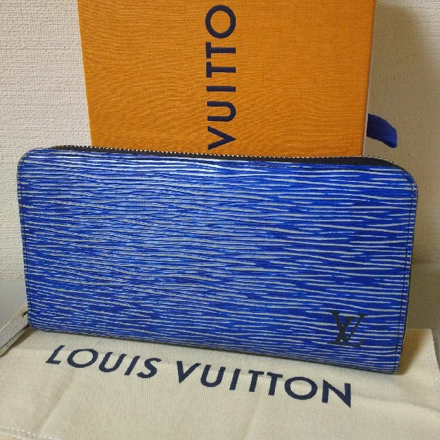 【正規品】LOUIS VUITTON エピ ジッピーウォレット デニム