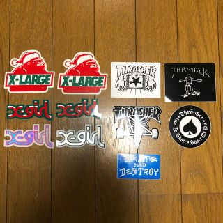 エックスガール(X-girl)のxgirl・xlarge・THRASHERステッカーセット(その他)