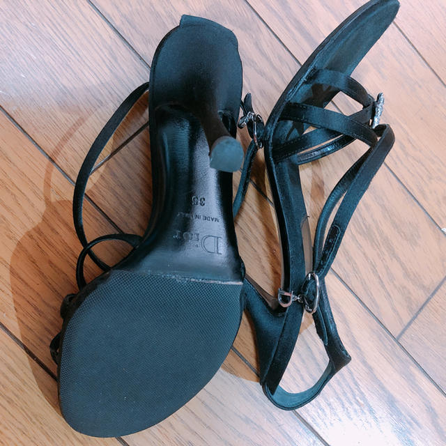 Christian Dior(クリスチャンディオール)のゆりこさま専用ディオール ハイヒール サテンサンダル レディースの靴/シューズ(ハイヒール/パンプス)の商品写真