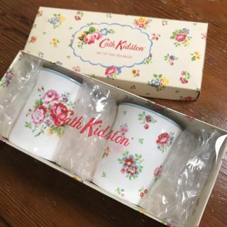 キャスキッドソン(Cath Kidston)のキャスキッドソン マグカップ ペア フラワー柄(グラス/カップ)