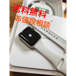 アップルウォッチ(Apple Watch)のApple Watch Series 3 ステンレス スチールケース38mm(スマートフォン本体)