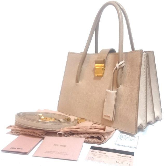 気質アップ】 ミュウミュウ 美品☆miumiu - miumiu マドラス バッグ