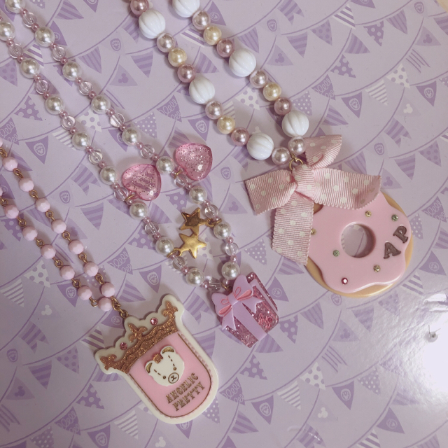 Angelic Pretty(アンジェリックプリティー)のAngelicPretty ネックレス(3つセット) レディースのアクセサリー(ネックレス)の商品写真