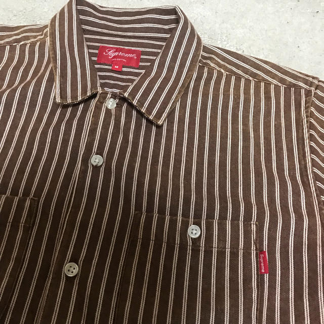 Supreme(シュプリーム)のなりお様 専用 SUPREME STRIPE DENIM SHIRT 17SS  メンズのトップス(シャツ)の商品写真