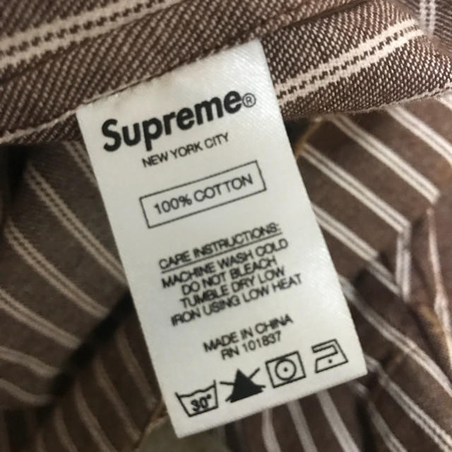 Supreme(シュプリーム)のなりお様 専用 SUPREME STRIPE DENIM SHIRT 17SS  メンズのトップス(シャツ)の商品写真