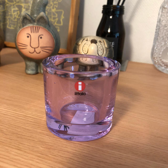 iittala(イッタラ)のイッタラ×マリメッコ KIVI ラベンダー✴︎キャンドルホルダー インテリア/住まい/日用品のインテリア小物(置物)の商品写真