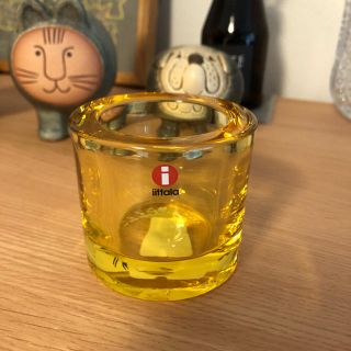 イッタラ(iittala)のイッタラ×マリメッコ KIVI レモン✴︎キャンドルホルダー(置物)