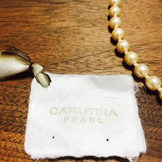 CARUTINA PEARL カルティナ コットンパール(ネックレス)