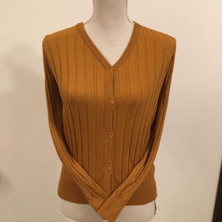 新品タグ付き♡Vネックリブカーディガン(ニット/セーター)