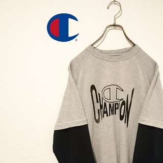 チャンピオン(Champion)のChampion チャンピオン '90 ロンT レイヤードTシャツ(Tシャツ/カットソー(七分/長袖))