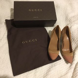 グッチ(Gucci)の★大幅値下げ・早い者勝ち！★Gucci ベージュ スウェードパンプス(ハイヒール/パンプス)