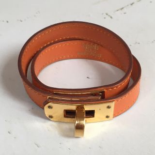 エルメス(Hermes)のエルメス ケリーレザー バングル 2重(ブレスレット/バングル)